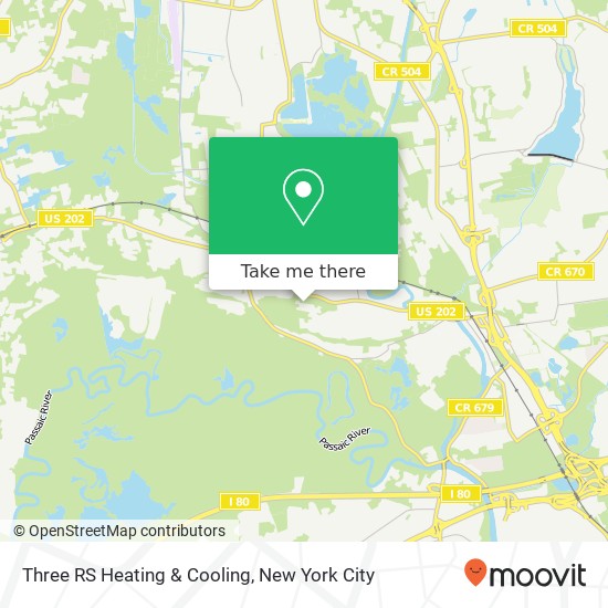 Three RS Heating & Cooling map