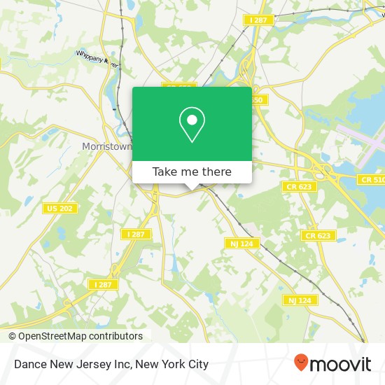 Mapa de Dance New Jersey Inc