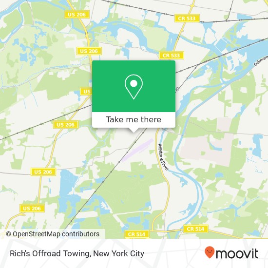 Rich's Offroad Towing map