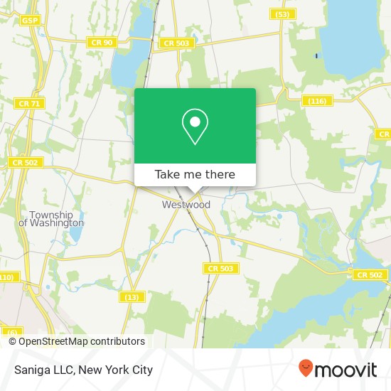 Saniga LLC map