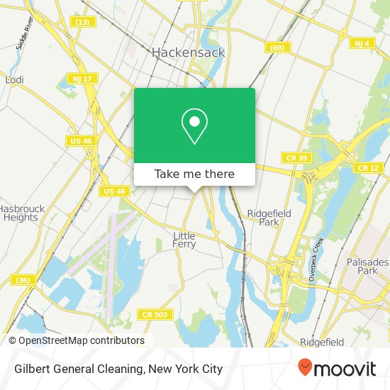 Gilbert General Cleaning map