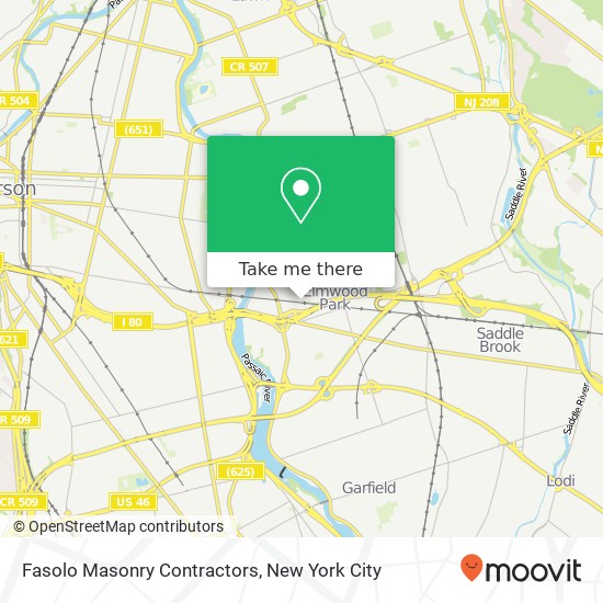 Fasolo Masonry Contractors map