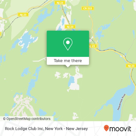 Rock Lodge Club Inc map