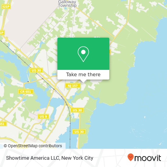 Showtime America LLC map