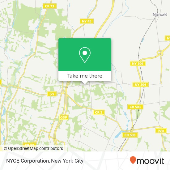 NYCE Corporation map