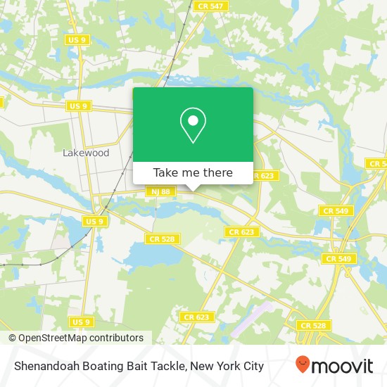 Shenandoah Boating Bait Tackle map