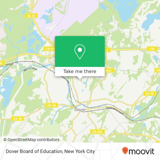 Mapa de Dover Board of Education