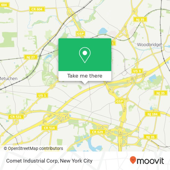 Mapa de Comet Industrial Corp