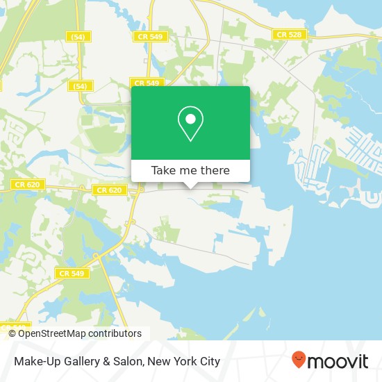 Mapa de Make-Up Gallery & Salon