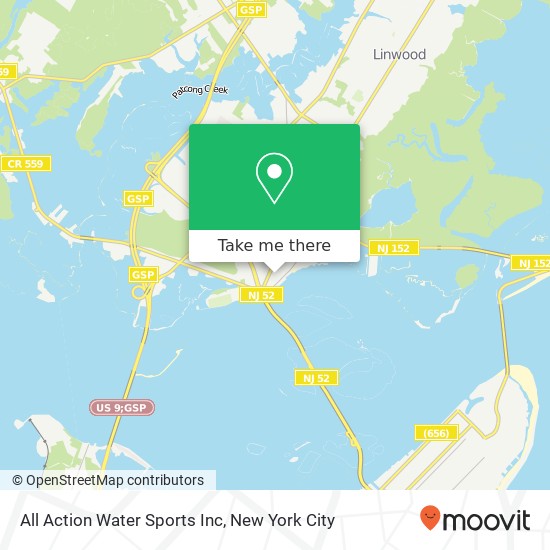 All Action Water Sports Inc map