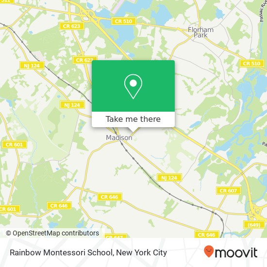 Rainbow Montessori School map