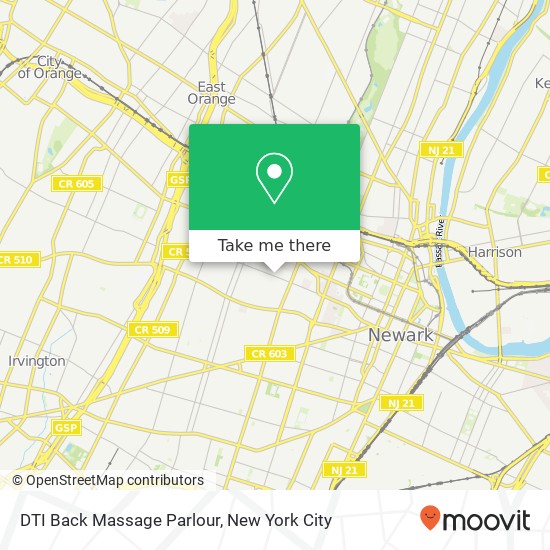 Mapa de DTI Back Massage Parlour