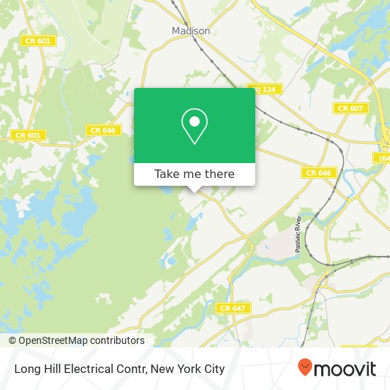 Long Hill Electrical Contr map