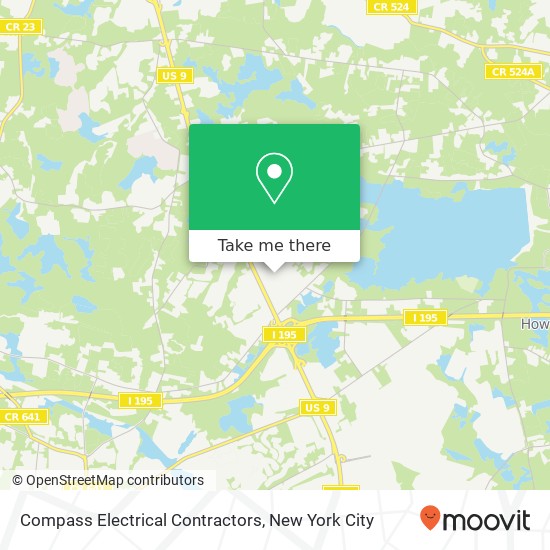 Compass Electrical Contractors map