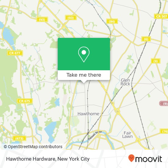 Mapa de Hawthorne Hardware