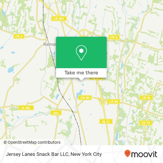 Jersey Lanes Snack Bar LLC map
