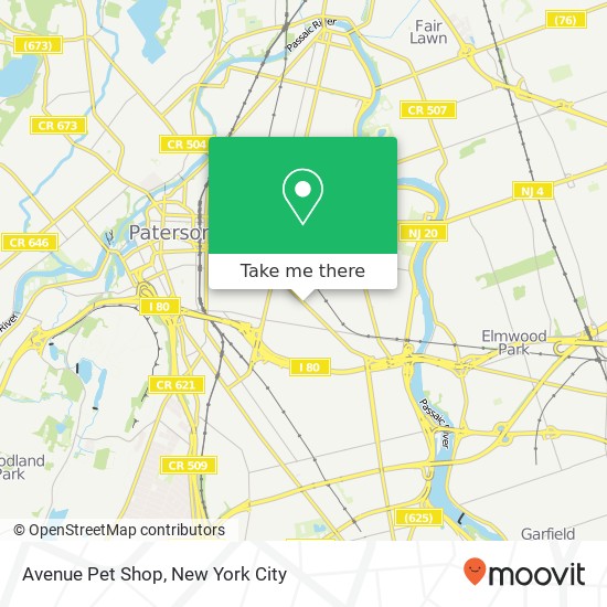 Avenue Pet Shop map