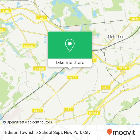 Edison Township School Supt map