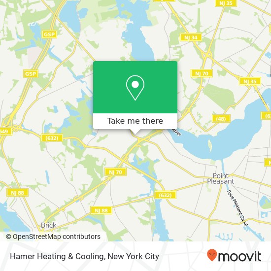 Mapa de Hamer Heating & Cooling