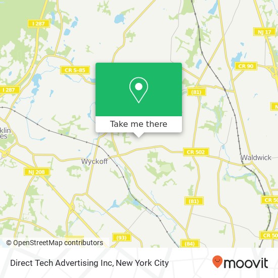 Direct Tech Advertising Inc map