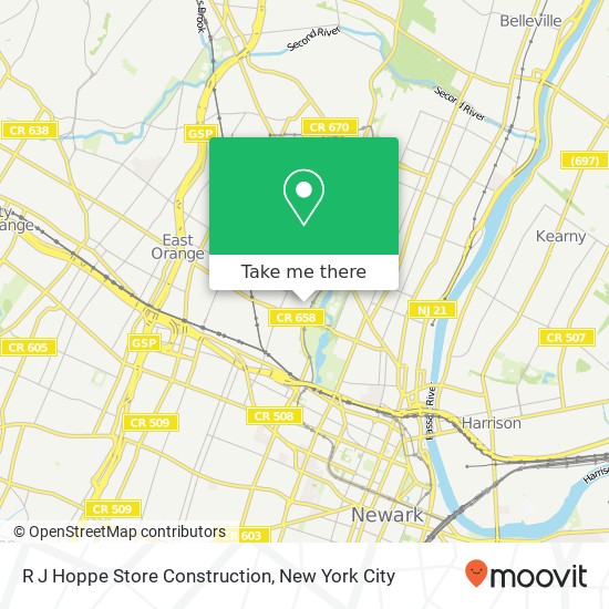 R J Hoppe Store Construction map