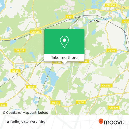 LA Belle map