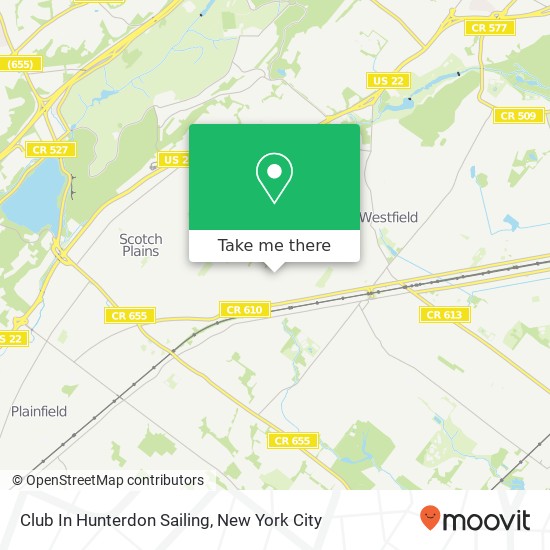 Mapa de Club In Hunterdon Sailing