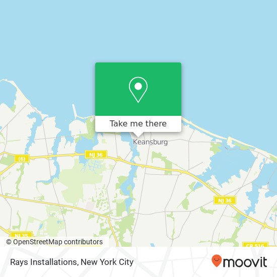 Rays Installations map