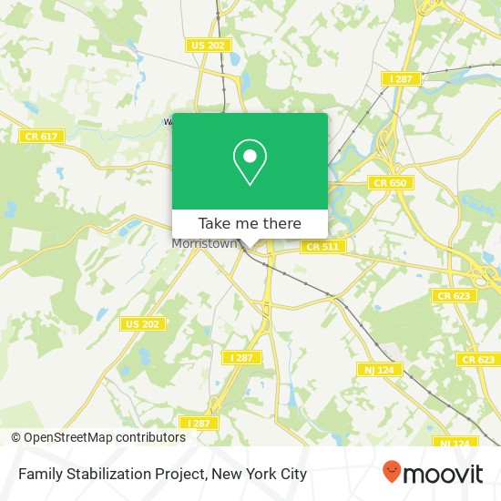 Family Stabilization Project map