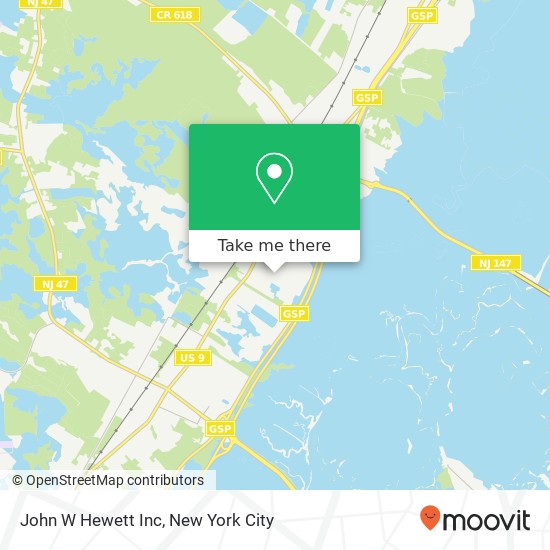 Mapa de John W Hewett Inc