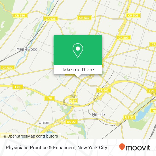 Physicians Practice & Enhancem map