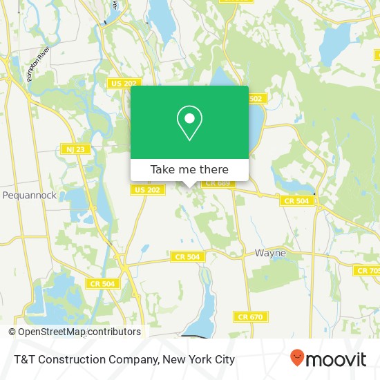 T&T Construction Company map