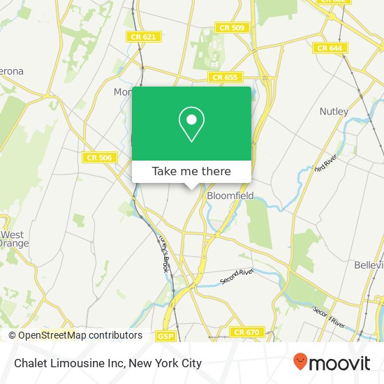 Mapa de Chalet Limousine Inc