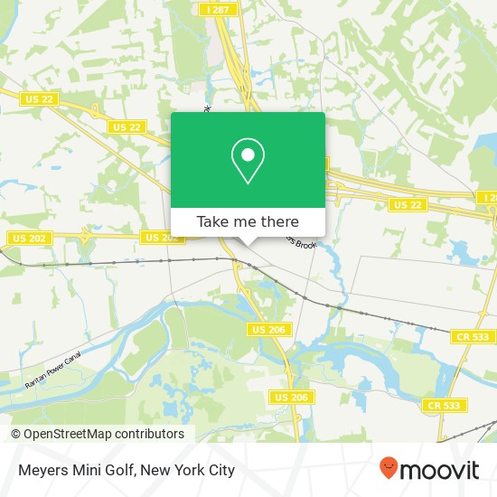Meyers Mini Golf map