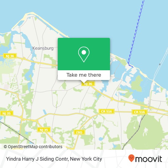 Yindra Harry J Siding Contr map