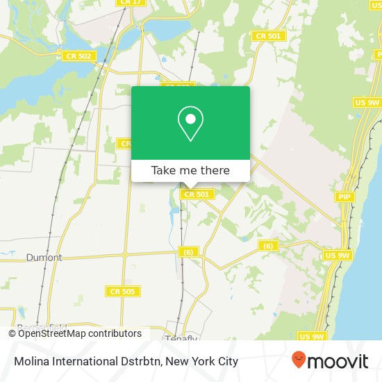 Molina International Dstrbtn map