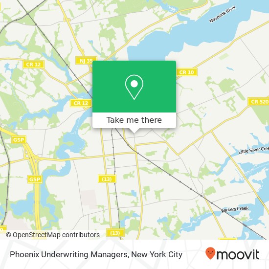 Mapa de Phoenix Underwriting Managers