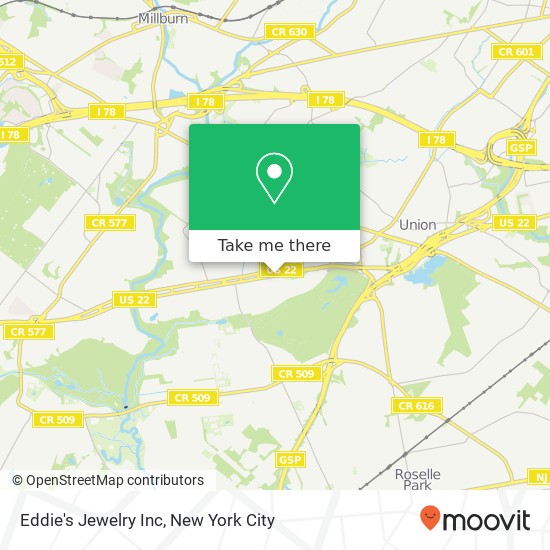 Mapa de Eddie's Jewelry Inc