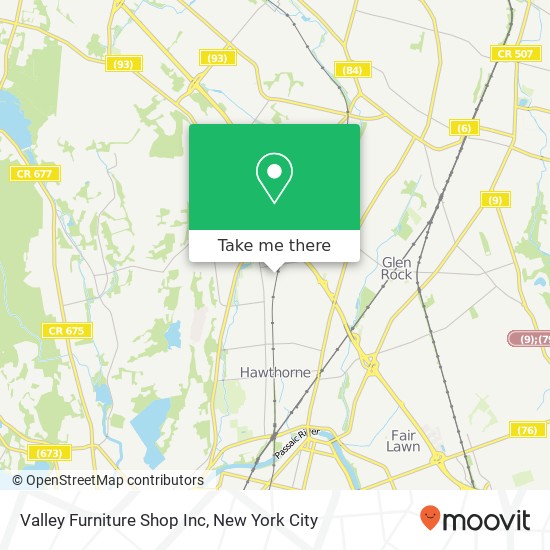 Mapa de Valley Furniture Shop Inc