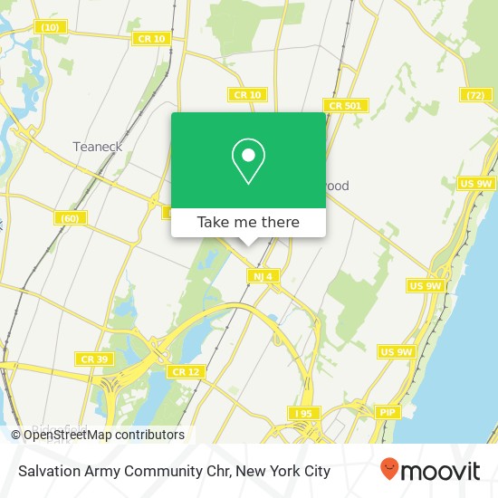 Salvation Army Community Chr map