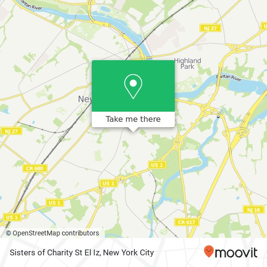 Sisters of Charity St El Iz map