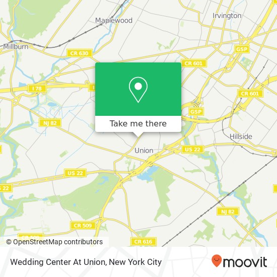Mapa de Wedding Center At Union