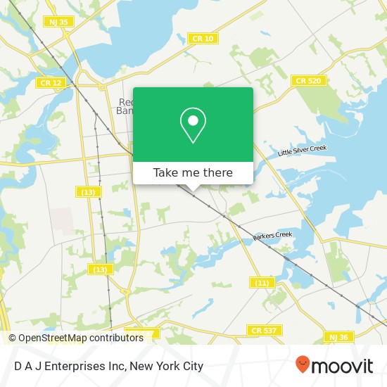 D A J Enterprises Inc map