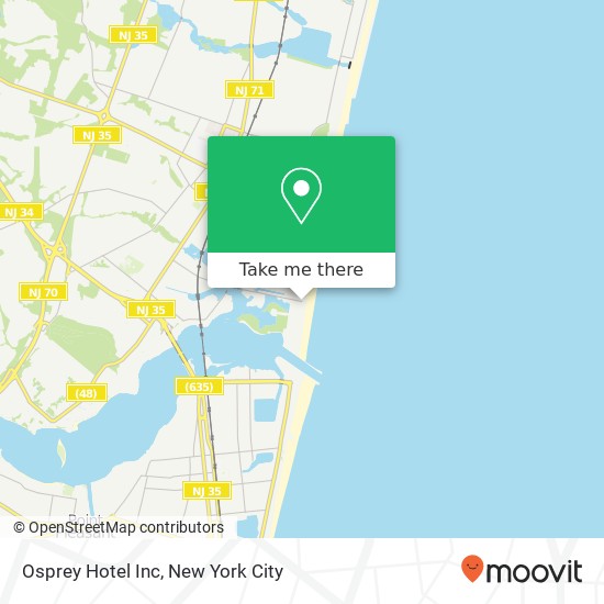 Osprey Hotel Inc map