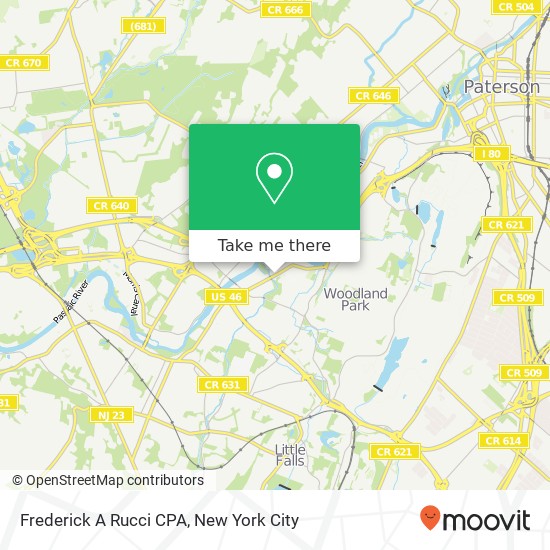 Frederick A Rucci CPA map