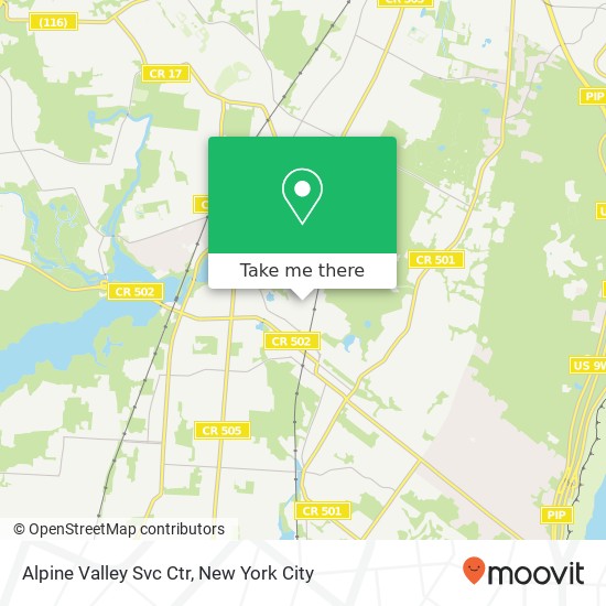 Mapa de Alpine Valley Svc Ctr