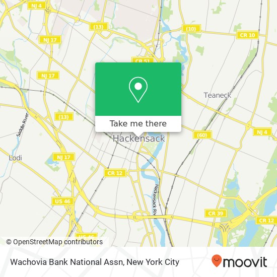 Mapa de Wachovia Bank National Assn