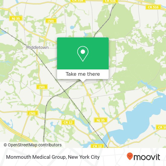 Mapa de Monmouth Medical Group