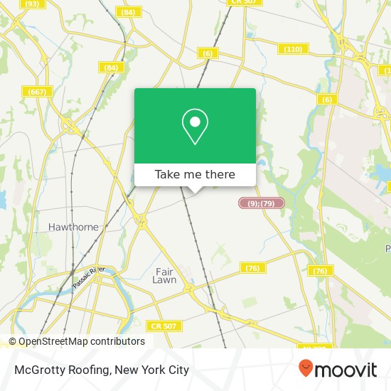 McGrotty Roofing map