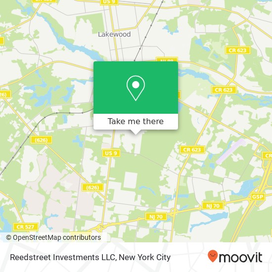 Mapa de Reedstreet Investments LLC